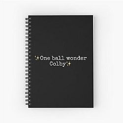 One ball wonder Colby brock Spiral Notebook