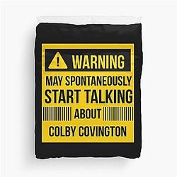 Warning may talk about Colby Covington Duvet Cover