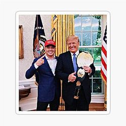 Colby Covington and Donald Trump Sticker