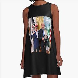 Colby Covington and Donald Classic A-Line Dress