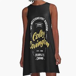 Colby Covington White Gold Vintage A-Line Dress