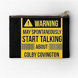 Warning may spontaneously talk about Colby Covington Zipper Pouch