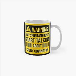 Warning May Spontaneously Talk About Colby Covington Classic Mug
