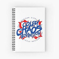 COLBY COVINGTON CHAOS Spiral Notebook