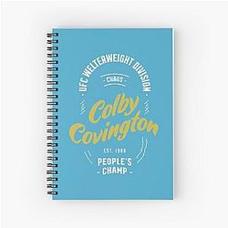 Colby Covington White Gold Vintage Spiral Notebook