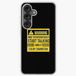 warning may spontaneously talk about Colby Covington  Samsung Galaxy Soft Case