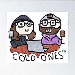 Cold Ones Doodle Poster