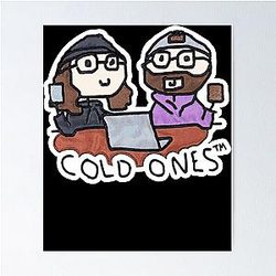 Cold Ones Doodle Poster
