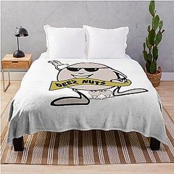 deez cold ones fellas nuts Throw Blanket