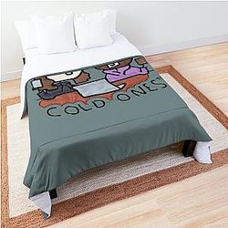 Cold Ones Doodle Comforter