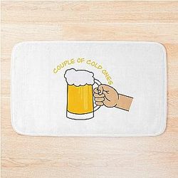 Couple of cold ones Bath Mat