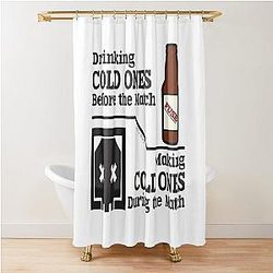 Fuse Cold Ones Quip    Shower Curtain