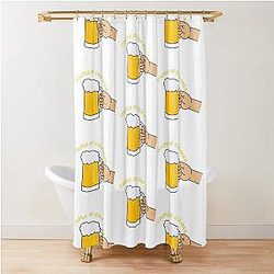Couple of cold ones Shower Curtain