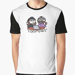 Cold Ones MS Paint Graphic T-Shirt
