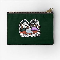 Cold Ones Doodle Zipper Pouch