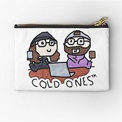 Cold Ones Doodle Zipper Pouch