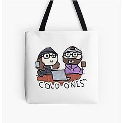 Cold Ones Doodle All Over Print Tote Bag