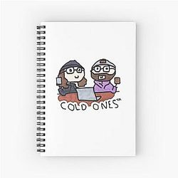 Cold Ones Doodle Spiral Notebook