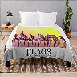 Coldplay - Flags Throw Blanket