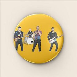 Coldplay - Chris Martin Lead Vocalist Coldplay Pins