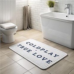 Coldplay LA 1501 - Famous for spectacular live stadium tours with immersive light shows Coldplay Bath Mats