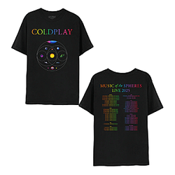 MUSIC OF THE SPHERES WORLD DTNK1006 Coldplay T-Shirts