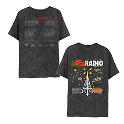 ALIEN RADIO MUSIC OF THE SPHERES WORLD TOUR DTNK1005 Coldplay T-Shirts