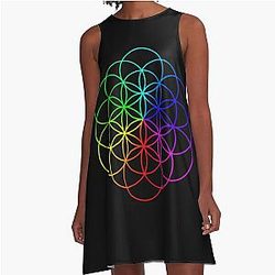 Coldplay •yellow A-Line Dress
