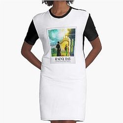 Coldplay - Rainy day Graphic T-Shirt Dress