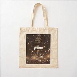 Yellow Music Poster by Coldplay Cotton Tote Bag