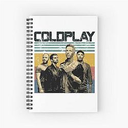 Coldplay Tshirt, Coldplay Shirt, Coldplay Tee, Coldplay Retro Vintage Unisex Shirt,Coldplay Music Shirt, Gift Shirt For You And Your Friends Spiral Notebook