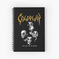 coldplay metal design Spiral Notebook