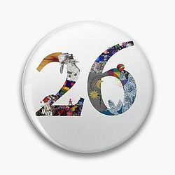 26 YEARS COLDPLAY ART Pin