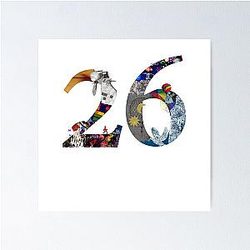 26 YEARS COLDPLAY ART Poster
