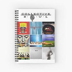 Collective Soul CS album collage Spiral Notebook