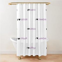 I Heart Conor Maynard Shower Curtain