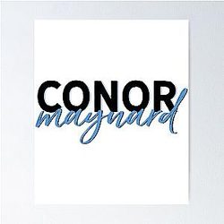 Conor Maynard blue Poster