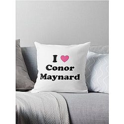 I love Conor Maynard Pink Throw Pillow