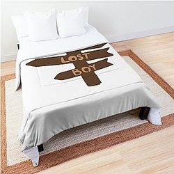 The lost boy cordae post sign sticker Comforter
