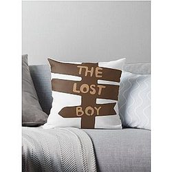 The lost boy cordae post sign sticker Throw Pillow
