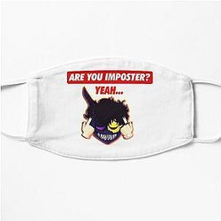 Corpse Husband Face Masks - Corpse Husband -Are you imposter ? Flat Mask RB2605