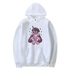 Corpse Husband Hoodies – Corpse Husband Bunny White Pullover Hoodie