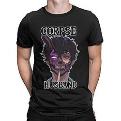 Corpse Husband T-Shirts - Cotton Clothing Vintage Short Sleeve T-Shirts