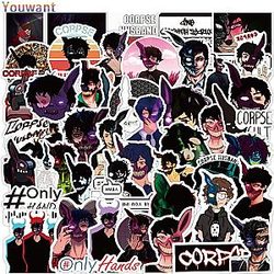 Corpse Husband Stickers: 50PCS/Pack American TV Series Corpse Husband Graffiti Stickers