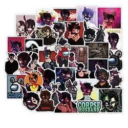 Corpse Husband Stickers: 10/50PCS Corpse Husband Stickers Graffiti