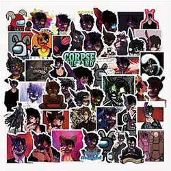Corpse Husband Stickers: 50Pcs AMONG Corpse Husband Stickers