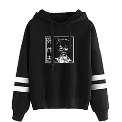 Corpse Husband Hoodies – Corpse Husband Stripped Long Sleeve Pullover Hoodie