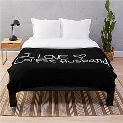 Corpse Husband Bedding - I love Corpse Husband Throw Blanket RB2605