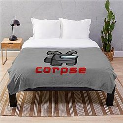 Corpse Husband Bedding - Among Us Character Crewmate  Throw Blanket RB2605