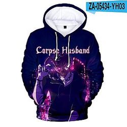 Corpse Husband Merch Hoodie - Streetwear Long Sleeve Autumn Winter Clothes